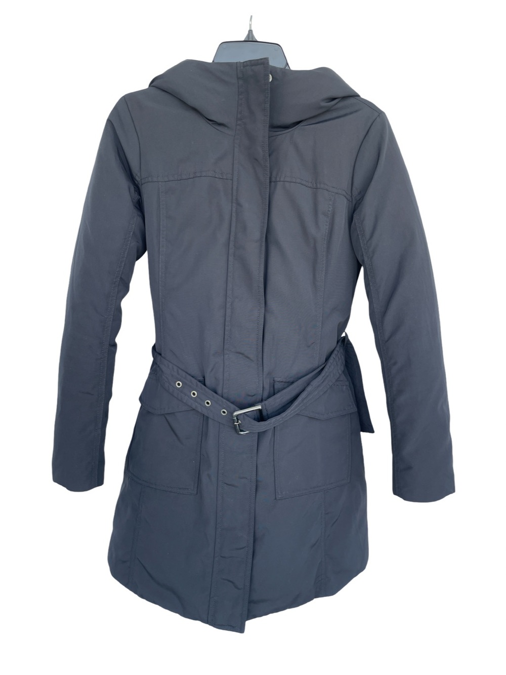 United Colors Of Benetton Hooded Belted Puffer Coat - Black